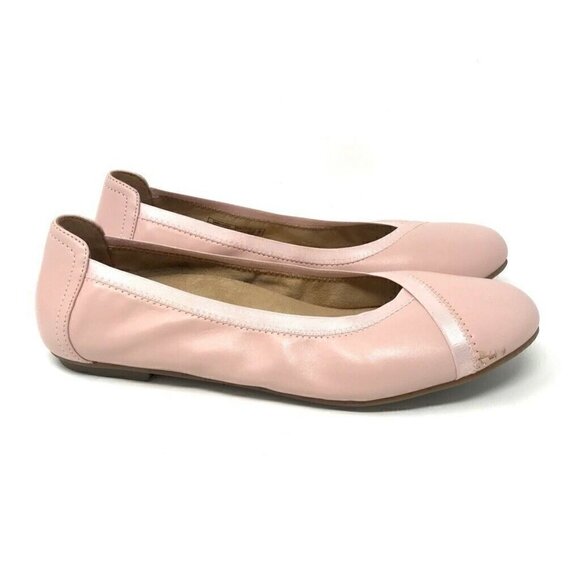 Vionic Caroll Ballet Flats Shoes Pink Leather Shoes 9.5 - Picture 1 of 8